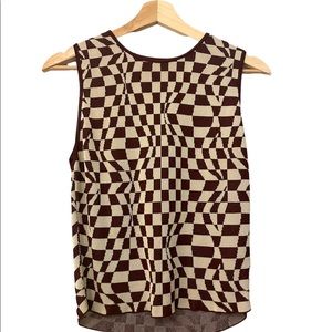 Paloma Wool sleeveless top in wavy check